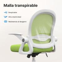 Silla de Escritorio Ergonómica con Malla Transpirable, Reposabrazos Abatibles, Silla para Ordenador de Altura Regulable, Silla Giratoria de 360 ° , Gris - details 19