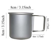 Taza de aleación de aluminio para acampar, villa turística, equipo para picnic al aire libre, juego VIE, utensilios de cocina para senderismo - details 2