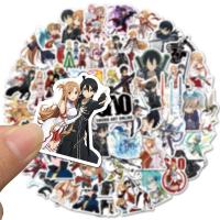 Pegatinas de Anime Sword Art Online 50PCS para Niños Ideal para Diarios Libros Maletas Motocicletas Neveras y Paredes Marca nbyinto - details 3