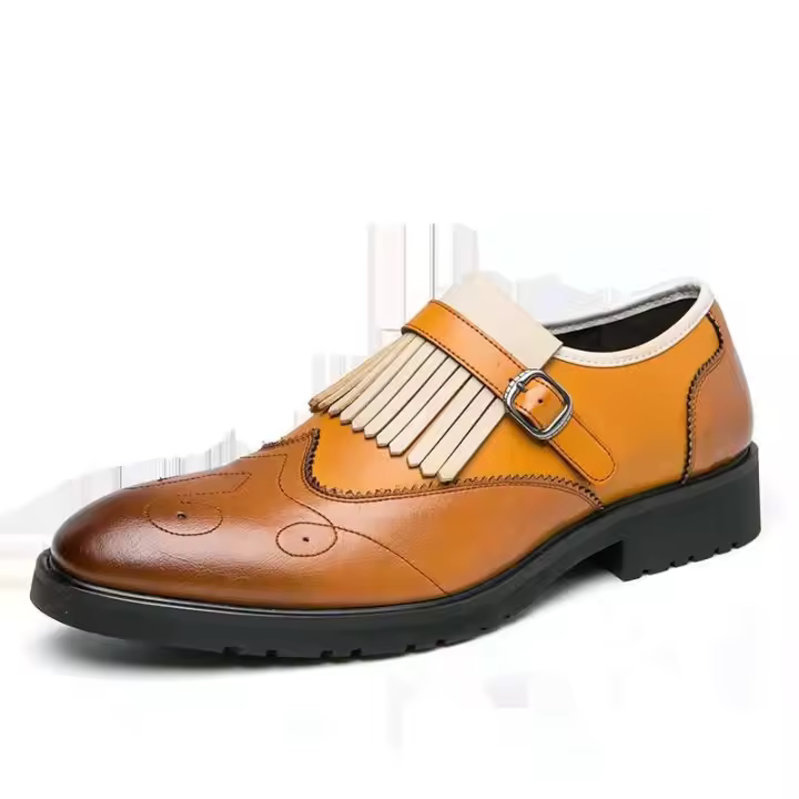 Zapatos de vestir para hombre, diseño italiano de moda de Cow Ford, zapatos de cuero nuevos 2022 - 1