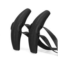 1 par de manijas multifuncionales con forma de cuerno para Fitness, levantamiento de pesas, construcción muscular, manijas de agarre para entrenamiento físico, naranja/negro - details 2