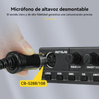 Retevis-Comunicador de radio CB MB62 para coche móvil, AM/FM, 27 MHz, CB portátil - details 8