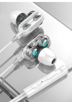 4D Dual Drive Hifi Heavy Bass Music Wired Earphones 3.5MM AUX Stereo In-Ear With Mic Earbuds Sports Running Gaming Headsets - details 15