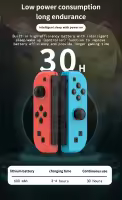 Controlador inalámbrico para Switch LITE OLED Bluetooth Gamepad JoyPad Joystick con mango izquierdo y derecho Gyro de 6 ejes con consola de juegos Trubo Wake Up - details 8