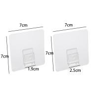 Soporte sin marcar con ventosa, gancho colgante, ganchos de almacenamiento para puerta de pared sin perforaciones, gancho de pared, estante de almacenamiento decorativo para el hogar - details 1