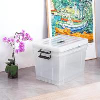 Caja de Almacenamiento de Plástico Transparente Segura y Duradera 90L*4 Diseño Apilable Resistente - details 6