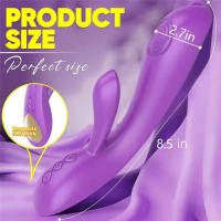 Vibrador de doble golpe de alta frecuencia para punto G femenino, masajeador para adultos transfronterizo Popular, vibradores de palo AV, estimulador de clítoris con succión de solapa, palo de masaje de doble cabeza - details 4