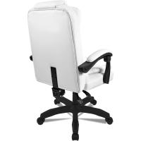 cómodo con Ruedas ergonómico reclinable Piel sintética Acolchado y Giratorio. para Escritorio Oficina - details 1