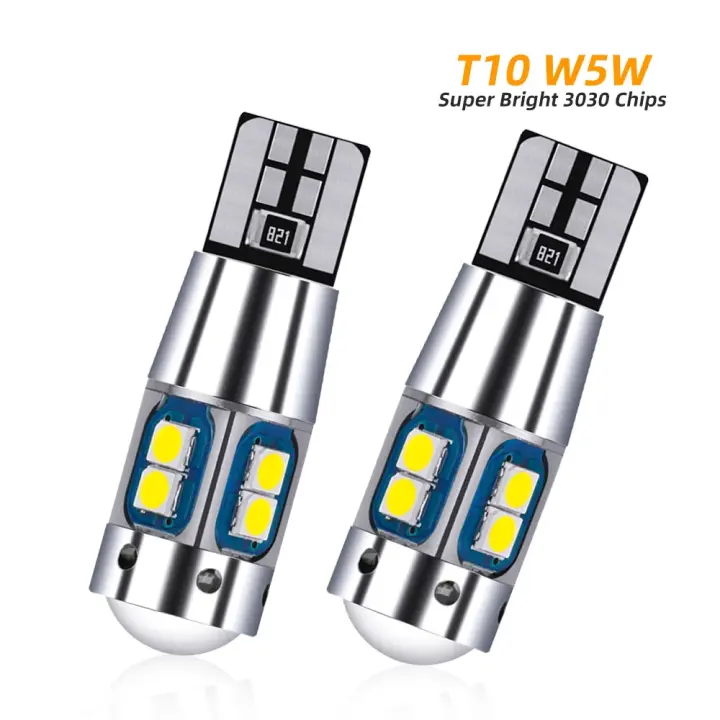 Bombilla de Coche LED CANBUS sin Error LUCKZHE W5W T10 Brillante, 12V, 3030 SMD Paquete de 2 - 1