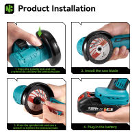 Amoladora Angular Inalámbrica Newbeny Herramienta Eléctrica de Carpintería para Batería Recargable - details 6