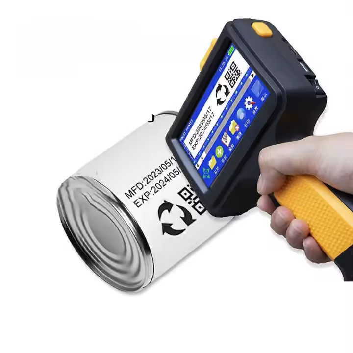 Impresora de Tinta Portátil Código de Fecha y Hora QR Código Logotipo Etiqueta Maker con Pantalla Táctil LED - 1