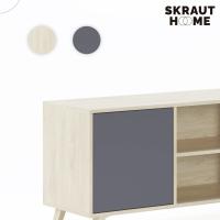 salón |   57 x 140 x 40 cm |   Indicado para TV de 32/40/50/55/60" |   Modelo Viento 140 |   Puccini |   2 Puertas Abatibles Color Gris - details 6