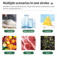 Medidor de PH de alimentos Digital LCD, medidor de masa de alimentos, Sensor de alta precisión, probador de acidez de temperatura para tierra, cosméticos, alimentos, queso, carne, fruta - details 2