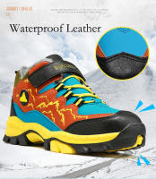 Zapatos de senderismo para niños de alta calidad, zapatos cálidos antideslizantes de lana para exteriores para niños y niñas, botas de nieve impermeables cómodas para invierno - details 8