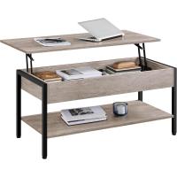 Mesa de Centro Elevable Mesa de Café con Revistero Mesa Baja de Industrial para Sofá Salón 104,5x49,5X(47-62) cm - details 9