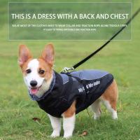 Chaqueta De Invierno Para Perros Con Arnes Impermeable Ropa Grande Para Perros Chihuahua Bulldog Francés Adecuada Para Animales De Tamaño Grande 6XL - details 19