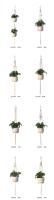 DIY hecho a mano colgante de pared Boho algodón rame planta colgador maceta titular decoración del hogar al por mayor - details 6