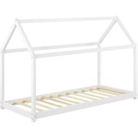 Cama para niños de Madera 206x98x142cm Cama Infantil Forma de casa Blanco Mate - details 4