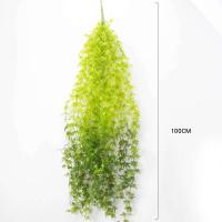 Corona de hiedra de hoja de arce falsa, enredaderas verdes, Foley, cuerda de vid de plástico para el hogar, decoración de pared, plantas artificiales, 100cm - details 7