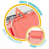 Set 2 Sillas Pleg Alu 5pos 60x47x83cmc/cojin-flamenco - details 3