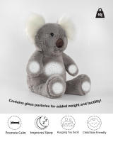 Animales de peluche ponderados de Koala calmante para aliviar el estrés lindos juguetes de peluche de Koala - details 0