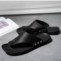 Zapatillas de verano para hombre Chanclas para hombre Zapatillas de playa Sandalias marrones Zapatos cómodos Zapatos de baño antideslizantes Zapatos de hombre - details 5