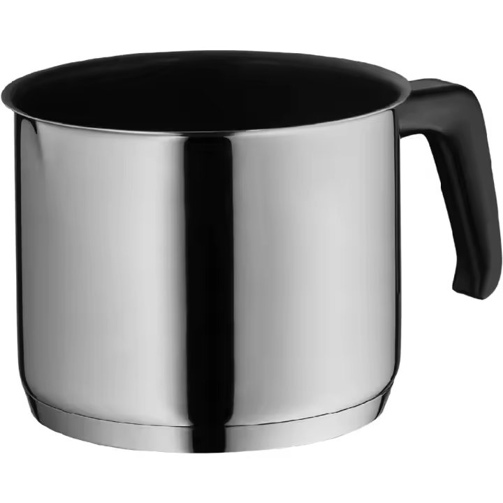 14 x 14 x 12 de leche Pote Sin Tapa con Recubrimiento Antiadherente, Apta para todo tipo de Cocinas Con Borde Vertedor - 1