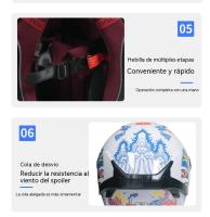 Casco de moto hombre MX Carreras de Locomotora  Protección de Seguridad visera - details 10