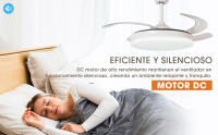 Parrot Uncle Ventilador de Techo con Luz LED de 36W Motor DC Silencioso Reversible con Control Remoto - details 4