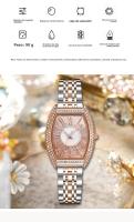 Relojes de Cuarzo para Mujer Diseño Nórdico Ovalado Esfera con 56 Diamantes - details 3