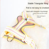 Conjunto de correa y arnés para perro transpirable, Collar reflectante Quicklace para mascotas, cuerda suave y ajustable, chaleco con correa para el pecho para perros pequeños - details 15