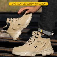 Zapatos de seguridad con punta de acero para hombre, botas de trabajo indestructibles, antigolpes, antipuñaladas - details 8