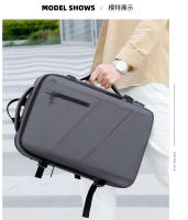 Bolso para Computadora de Negocios de Gran Capacidad Mochila de Cuero Anti-Salpicaduras con Sensación de Alta Gama - details 22
