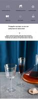 Copa de Vino Rojo Martillado con Borde Dorado Ligero 140ML-250ML Ideal para Hogar y Dining - details 1