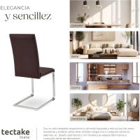 Juego de Sillas de Terciopelo Sillas de Comedor Ergonómicas Versátiles - details 88