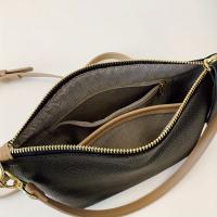 Bolso tote de cuero genuino de grano superior para mujer - Bolso convertible de hombro y bandolera |   Diseño minimalista y elegante, bolso premium para desplazamientos diarios, trabajo y viajes |   Transporte multidireccional: mano, hombro, muñeca |   Al - details 16