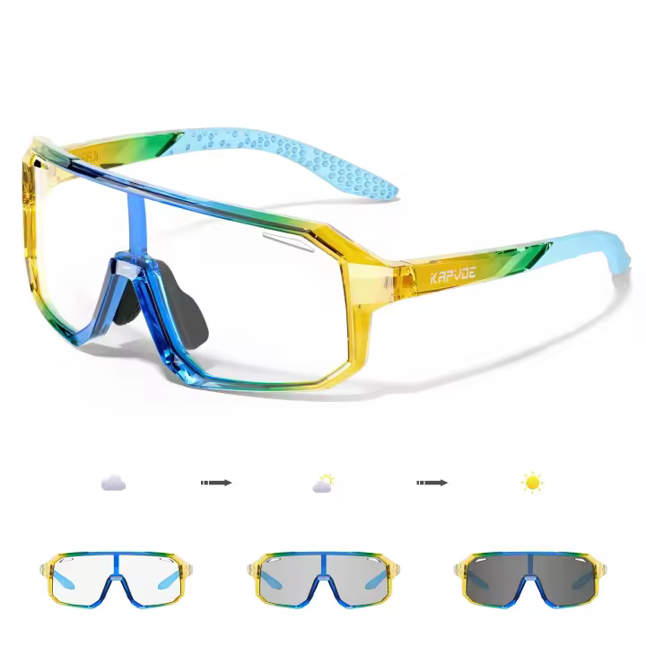 Kapvoe-gafas de sol fotocromáticas para niños y niñas, lentes deportivas para ciclismo, UV400, a la moda, para exteriores - 1
