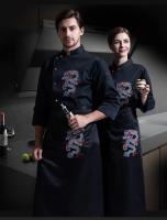 C044 Ropa de Chef para cocina de restaurante, uniforme de trabajo de Chef, chaqueta de Chef múltiple, uniforme de Chef de Sushi bordado - details 8