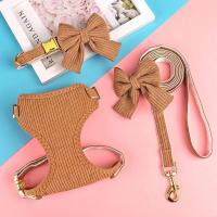 Set de 3 Arneses Transpirables para Perros Collar de Terciopelo Suave con Correa - details 43
