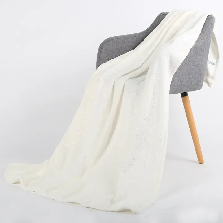 Manta de franela Color liso de veranoinsManta de aire acondicionado manta de viento para la siesta de oficina - 1