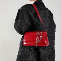 Bolso Cruzado Retro de Cadena Monedero de Antiguo Estilo para Mujeres con Múltiples Compartimentos, Cierre Magnético, Forro de Poliéster, Bolso Cruzado Casual Negro/Marrón/Blanco/Rojo/Café - details 15