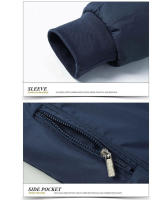 Primavera otoño hombres Bomber elegante hombres delgados Color sólido chaquetas de negocios Stand Collar rompevientos ts ropa - details 11