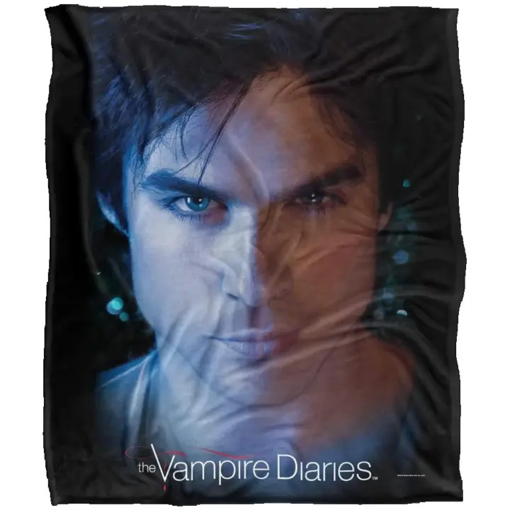Manta de tiro súper suave con tacto sedoso con licencia, Vampire Diaries, wooden Eyes - 1