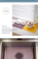4 Uds filtro de cocina tapete contra salpicaduras decoración de mesa 30,5X30,5 cm - details 7
