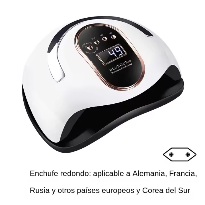168W Lampara LED UV de Cuero para Uñas Gel con 4 Temporizadores, Sensor Inteligente, Portátil, Placa Base Extraíble, Secador de - 1