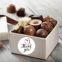 Etiquetas de sellado de regalo de piezas, pegatina de agradecimiento blanca con corazón rojo, paquete de regalo de negocios, decoración personalizada, 500 - details 3