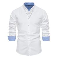 día del padre Camisas ajustadas de calidad de marca para hombres Camisa Oxford de algodón de otoño para hombres Camisas de manga larga con botones para hombres Camisas de negocios casuales - details 7