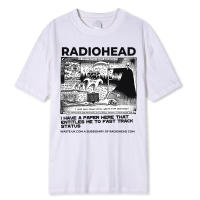 Radiohead-Camiseta clásica Vintage para Hombre, Camisetas de Rock de gira en América del Norte, Camisetas de calle de Hip Hop, Tops de gran tamaño de algodón 100% - details 8