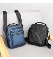 Bolso Cruzado de Oxford Casual Bolso de Negocios de Hombro Único de Poliéster Suave con Cierre de Cremallera Tendencia Callejera - details 1