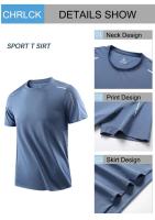 Camisetas de Correr para Hombres CHRLCK Secado Rápido Transpirables Elasticidad Suave - details 3